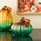 Glitzhome® 5.75" Gradient Turquoise Glass Pumpkin